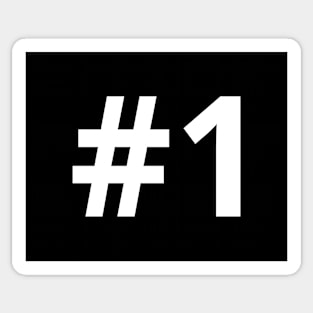 Number One Sticker